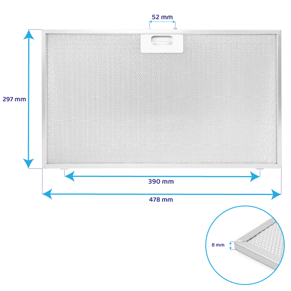 Best Metaalfilter 478x297mm 08087556