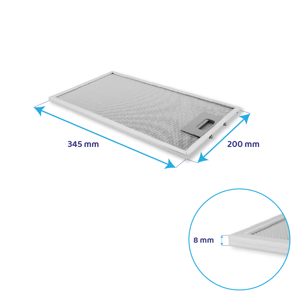 Siemens Metaalfilter 345x200mm 11010157