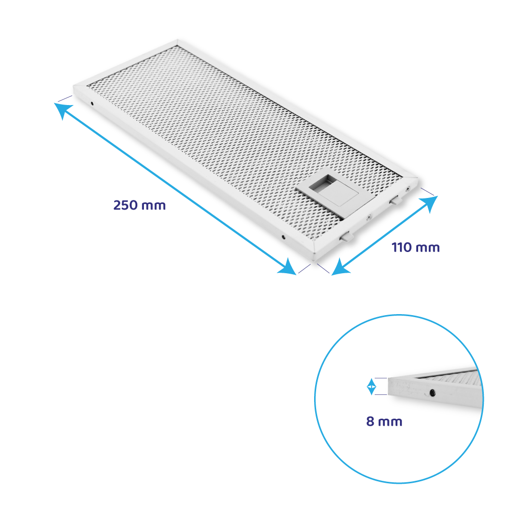 Bosch Metaalfilter 250x110mm 11022470