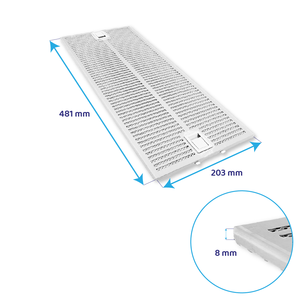 Balay Metaalfilter 481x203mm 3BT267MX/02