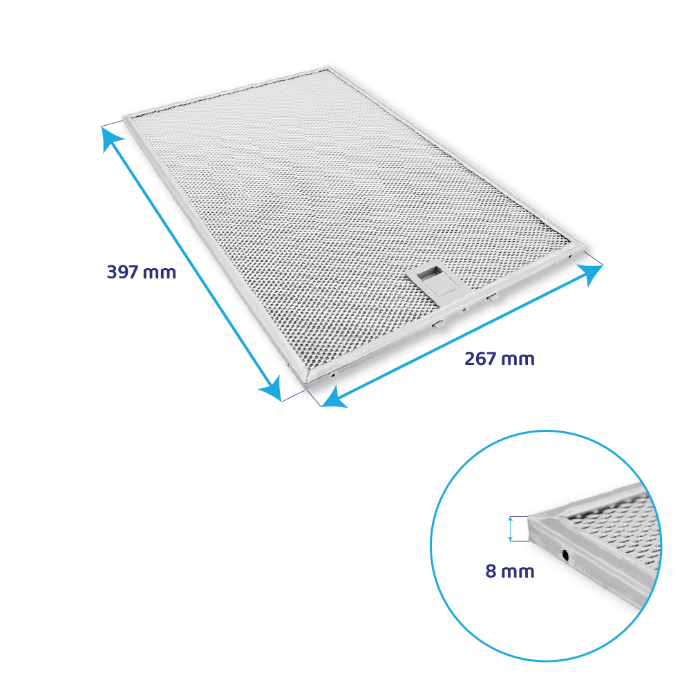 Balay Metaalfilter 397x267mm 3BC897GX/01 / 3BC864MM/01