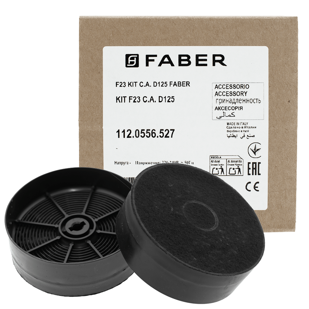 Faber Koolstoffilter 112.0556.527 / F23 (2St.)