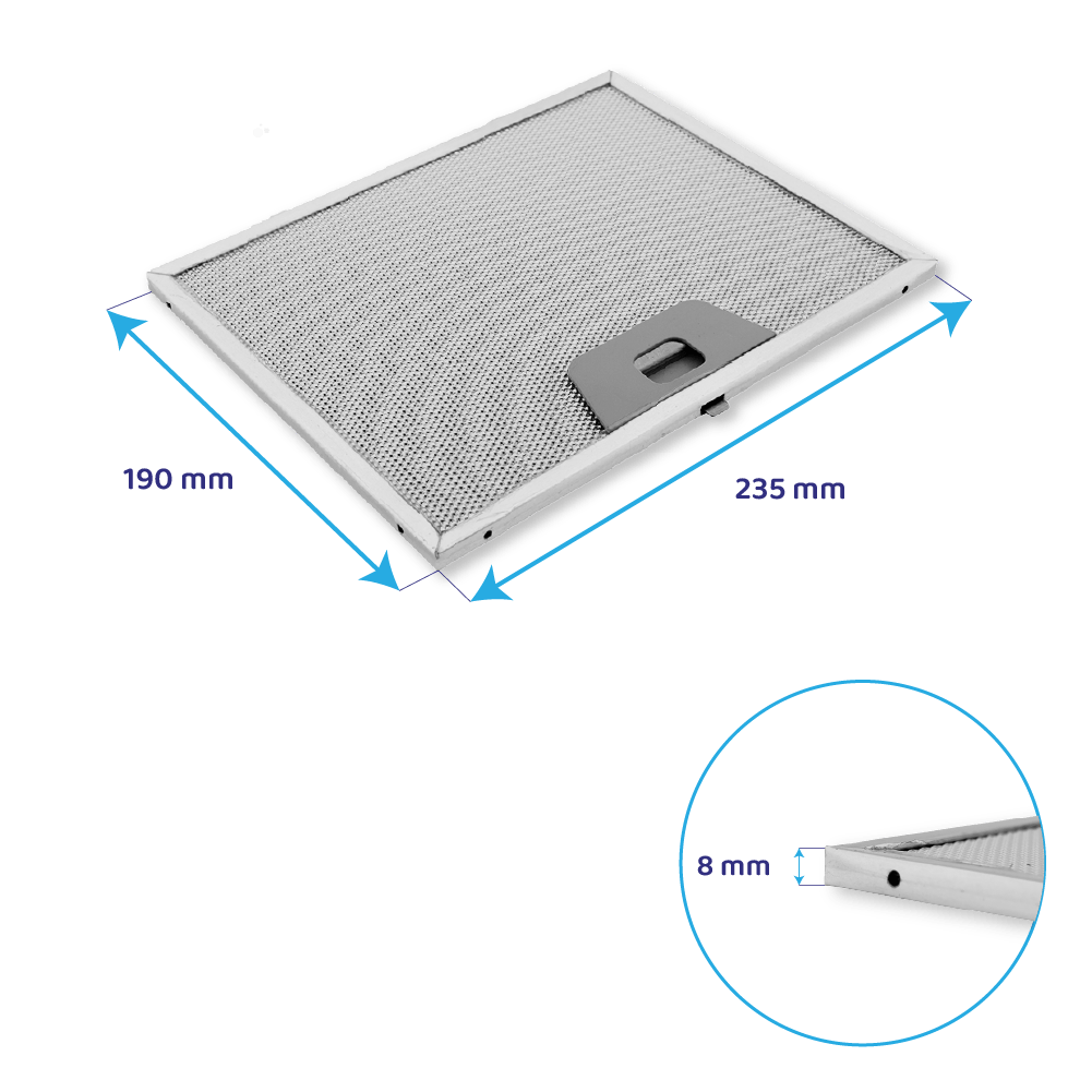 Roblin Metaalfilter 190x235mm 133.0017.055 / 4268961