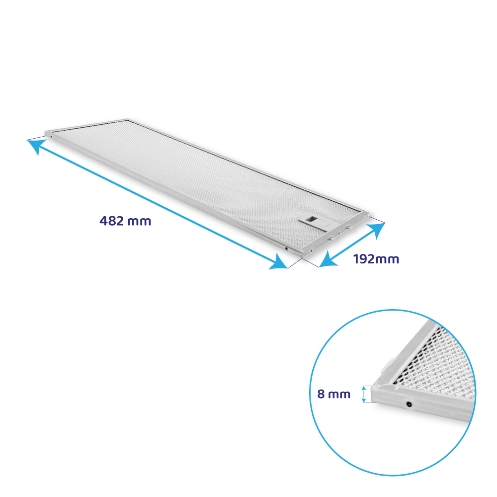 Bosch Metaalfilter 482x192mm 11063248