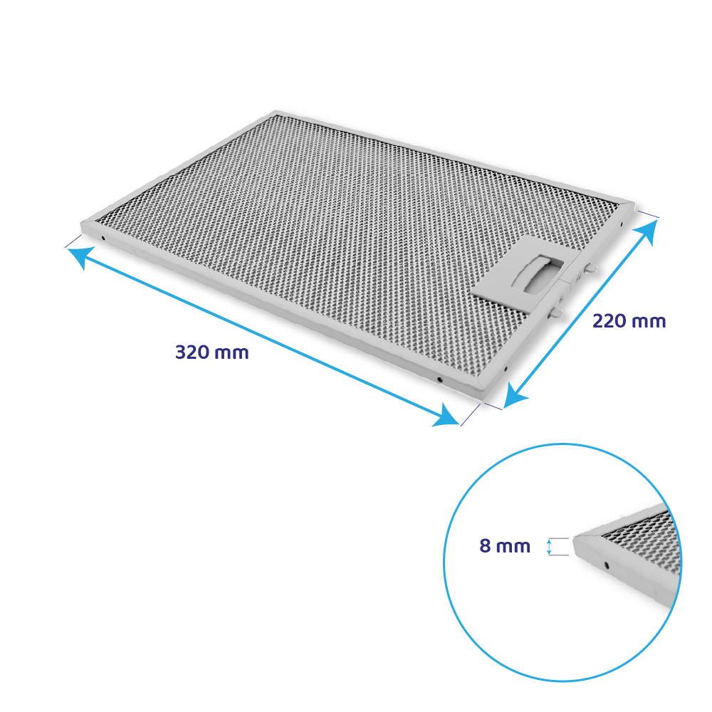 Neff Metaalfilter 320x220x8mm 362380 / 00362380