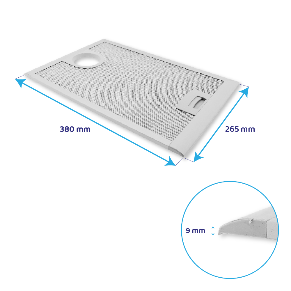 Neff Metaalfilter 380x265mm 365479 / 00365479 (links)