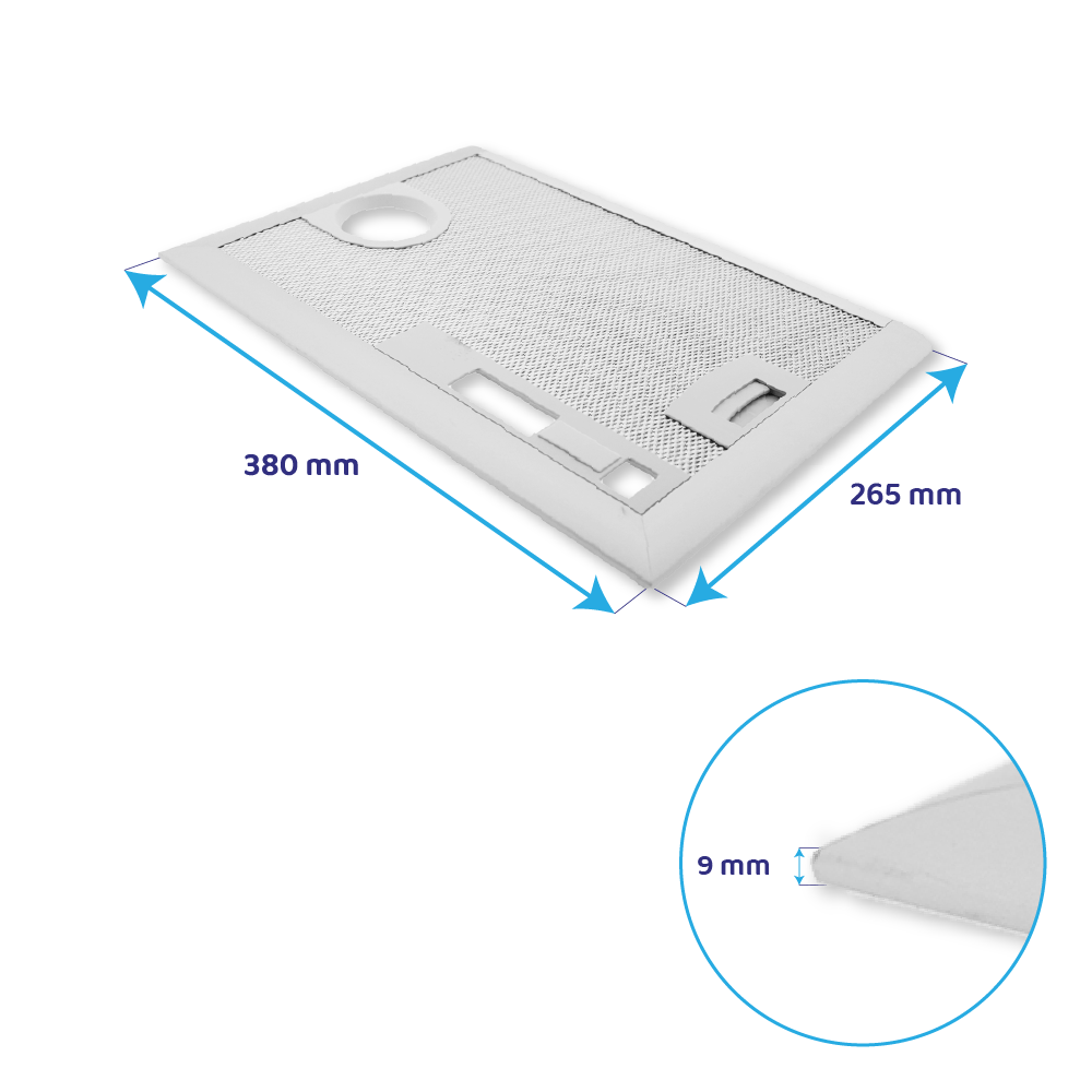 Balay Metaalfilter 380x265mm 365480 / 00365480 (rechts)