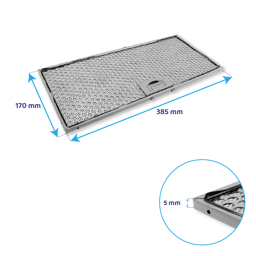 ATAG Metaalfilter 385x170mm 400361