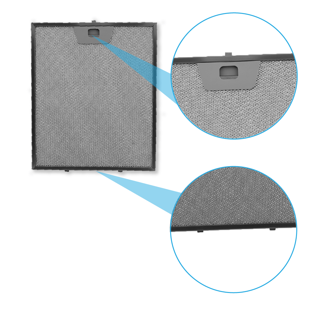 Metaalfilter 300x253mm geschikt voor Ikea RYTMISK 90CM
