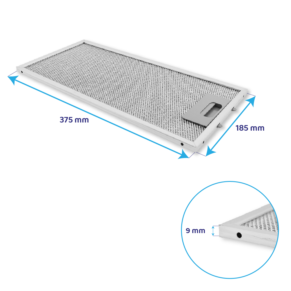 AEG Metaalfilter 377x183mm 4055356119 (2St.)