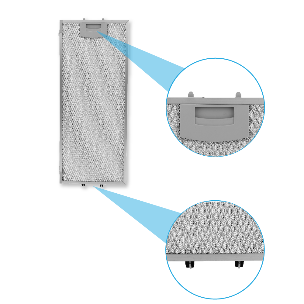Bosch Metaalfilter Set 434105 + 434107 voor- en achterkant (2st.)