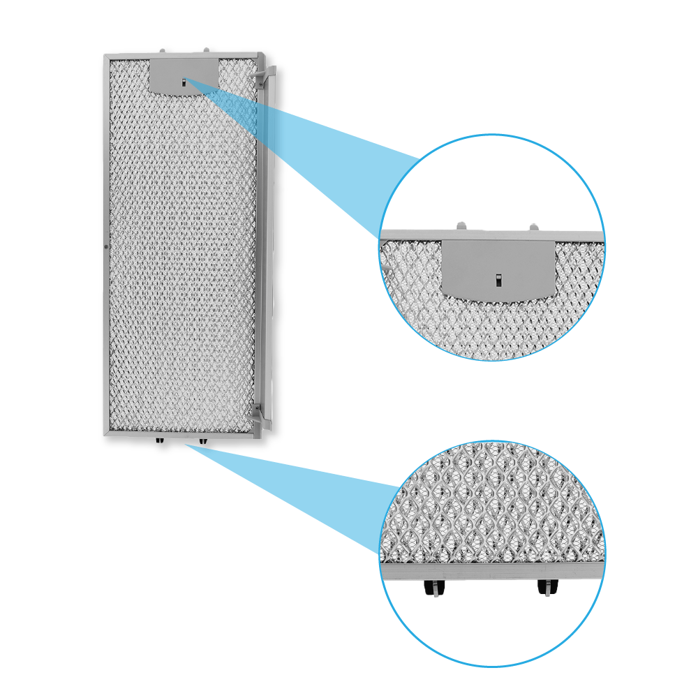 Bosch Metaalfilter Set 434105 + 434107 voor- en achterkant (2st.)