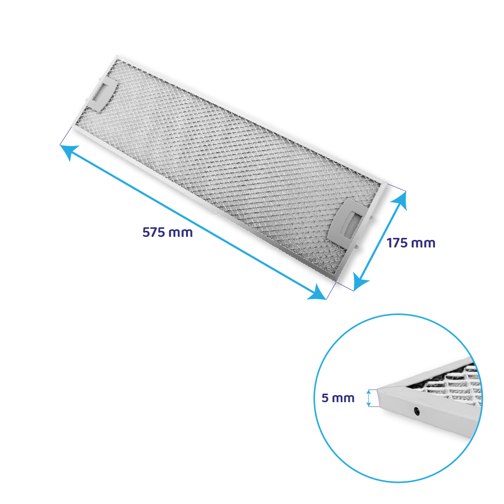 Siemens Metaalfilter 575x175mm 435249 / 00435249