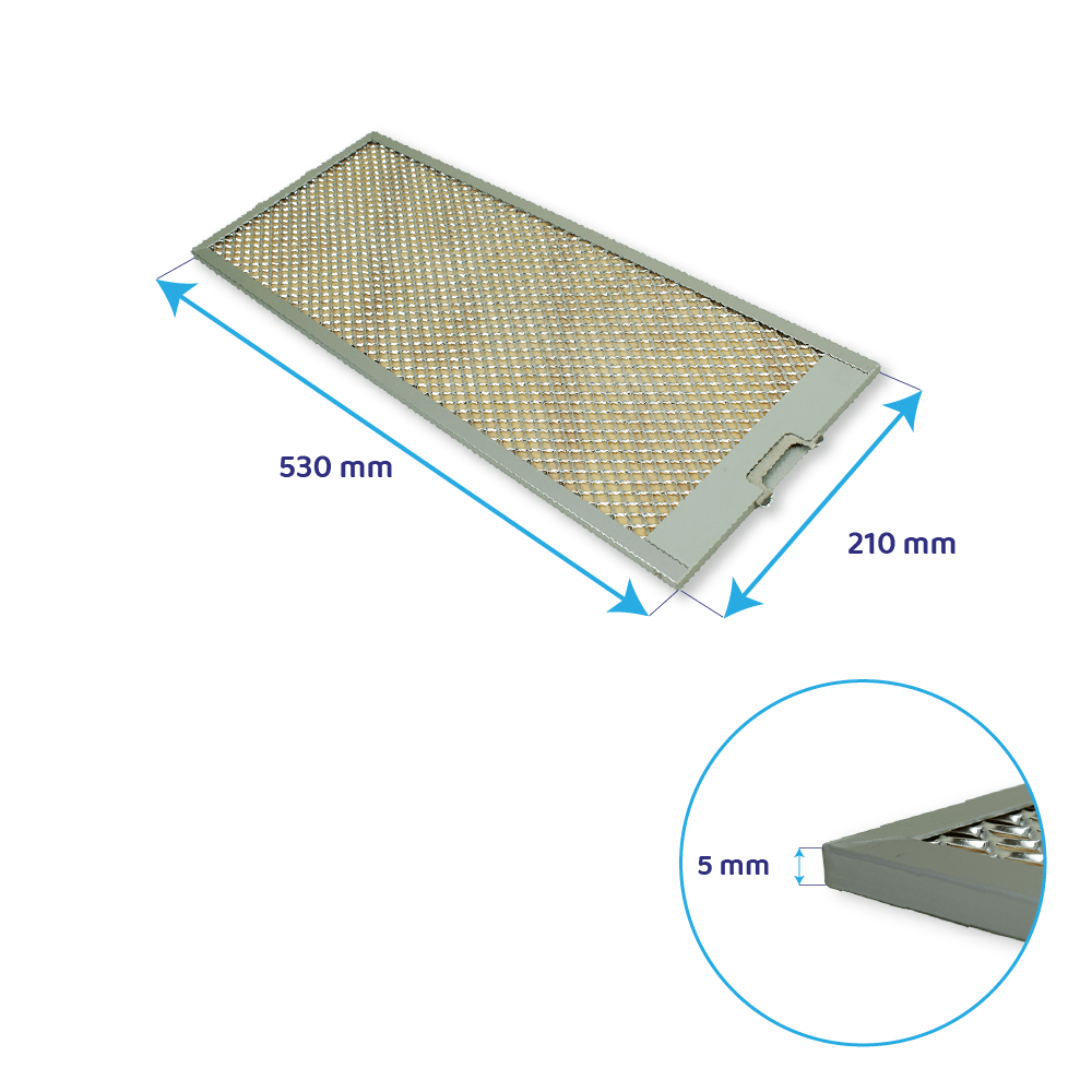 Bosch Metaalfilter 530x210mm 460027 / 00460027