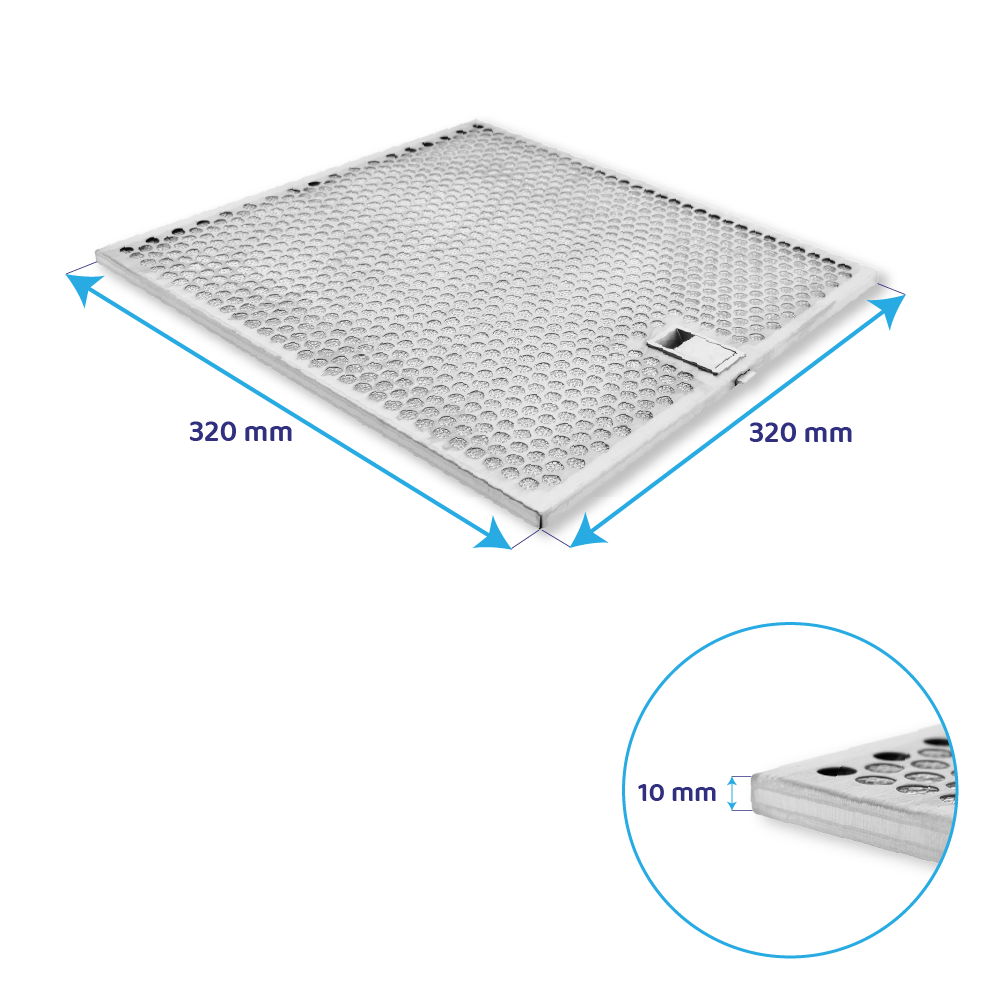 Whirlpool Metaalfilter 320x320mm  481248058108