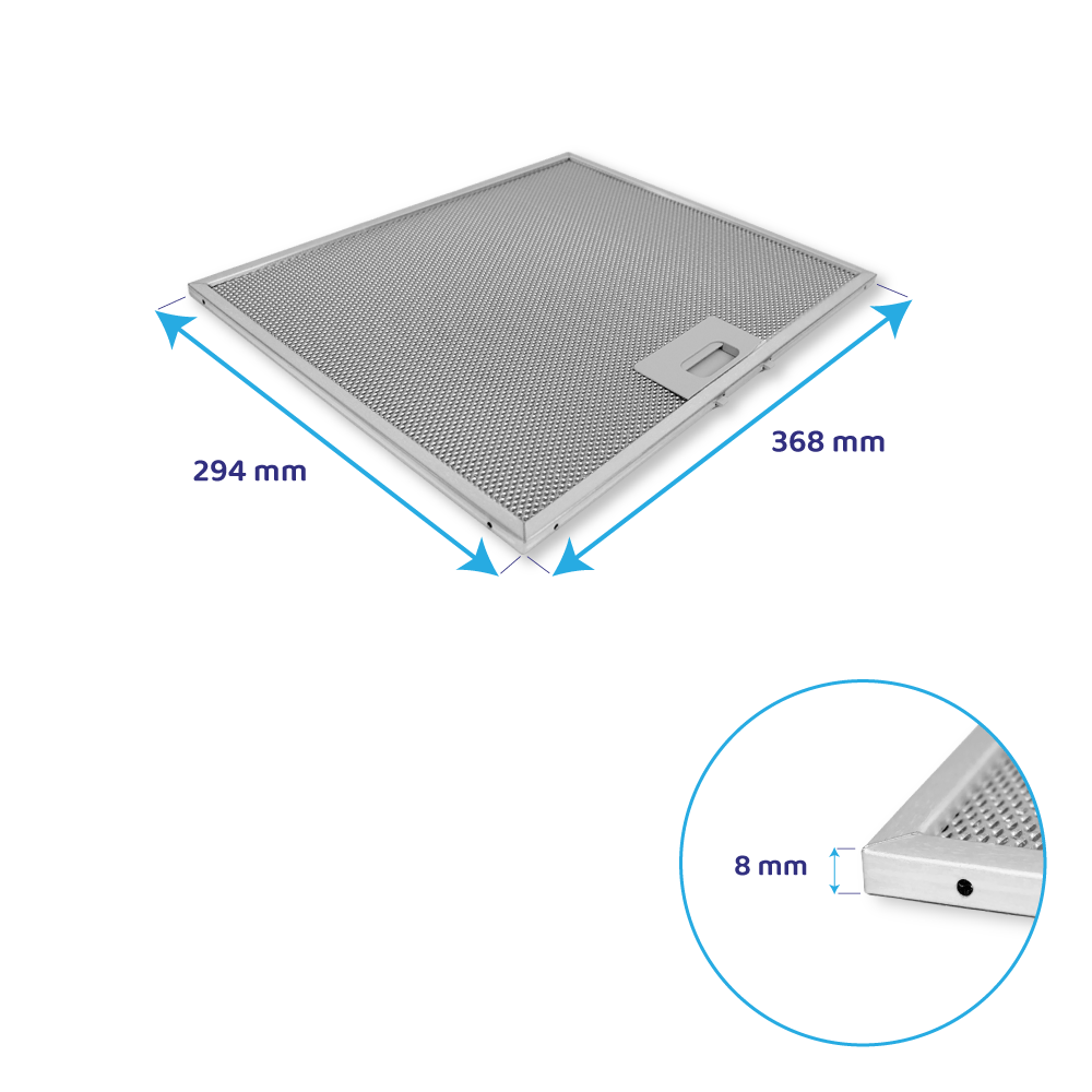 Whirlpool Metaalfilter 294x368mm 481248088071