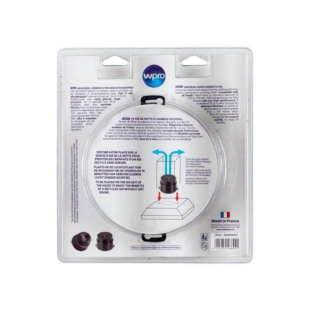 WPRO Koolstoffilter 484000008520 / UNF001