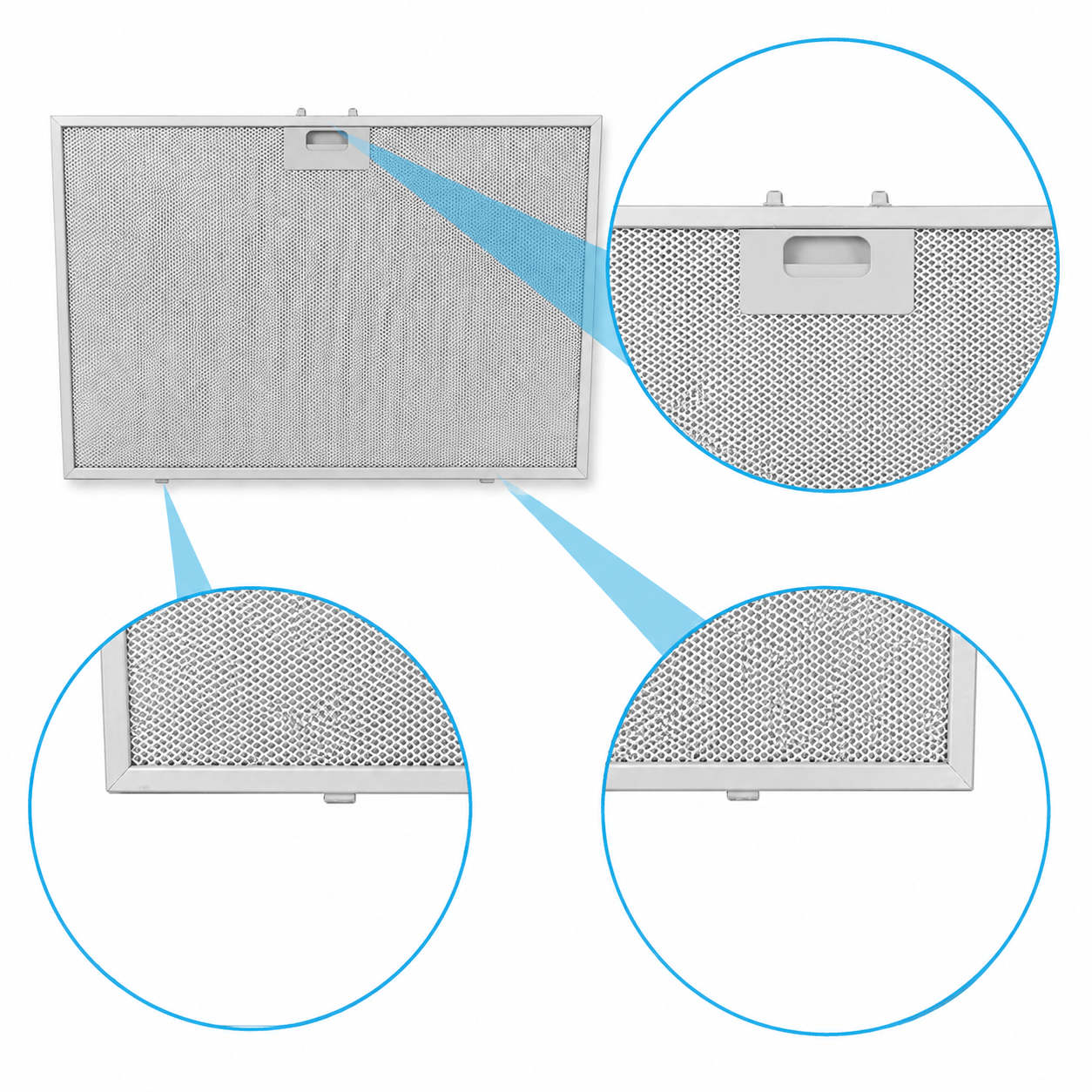 Hotpoint-Ariston Metaalfilter 565x380x8mm 488000302744