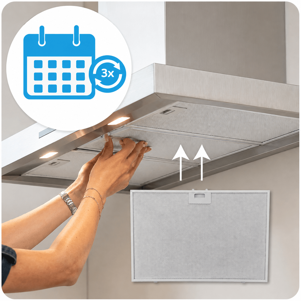 Hotpoint-Ariston Metaalfilter 565x380x8mm 488000302744