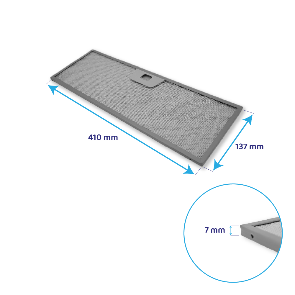 Zanker Metaalfilter 137x410mm 50286534008 (2St.)
