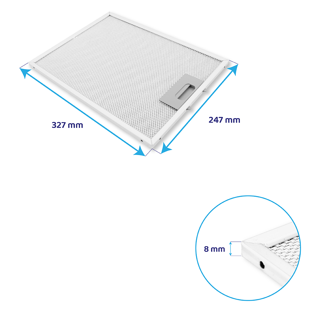 Alno Metaalfilter 247x327mm 50293009002