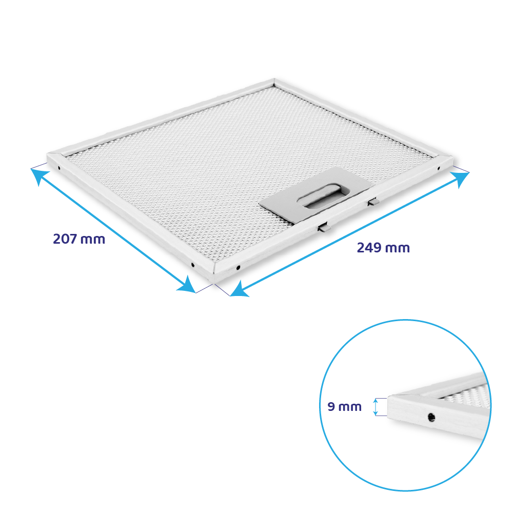 Teka Metaalfilter 207x249mm 61846020
