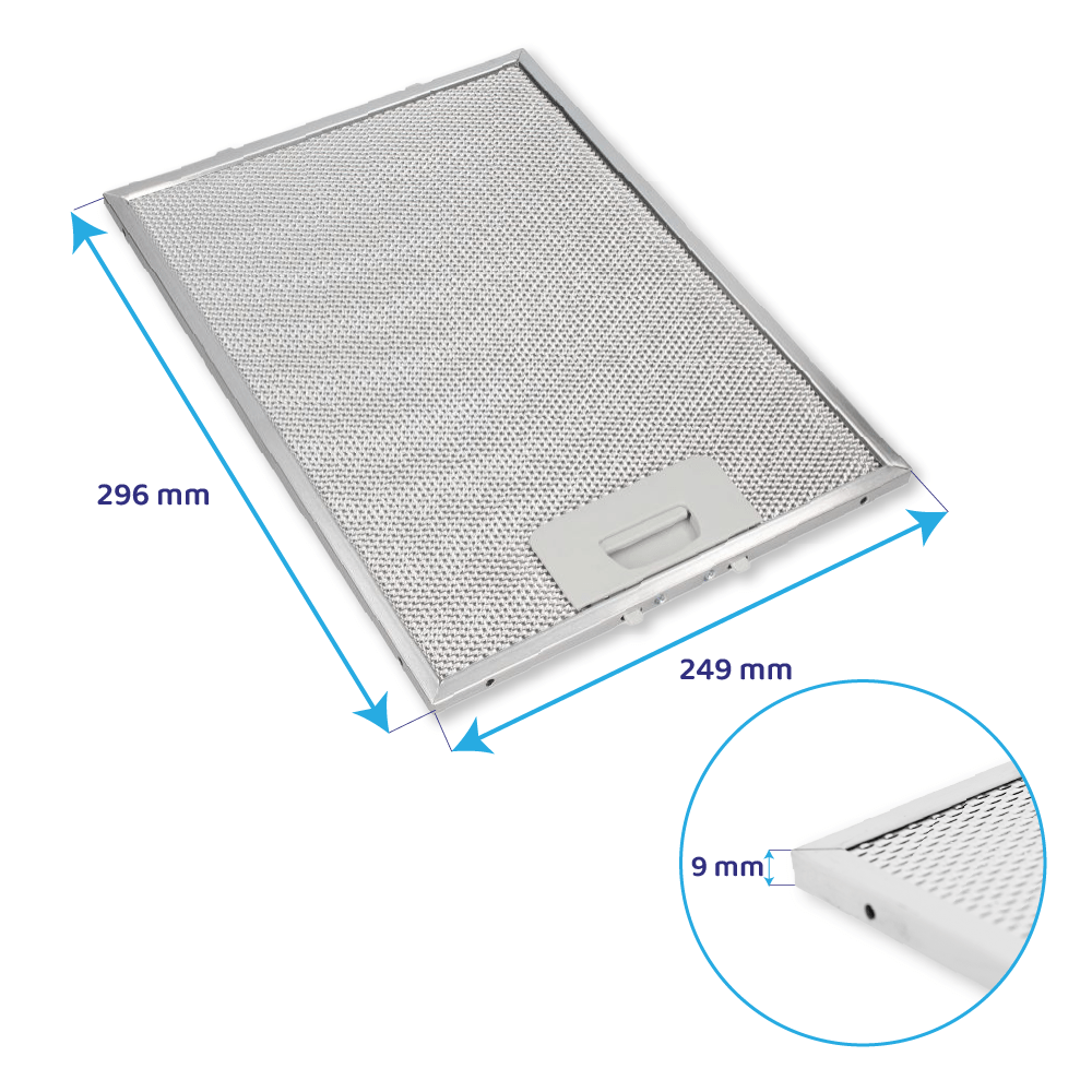Teka Metaalfilter 296x249mm GFH73