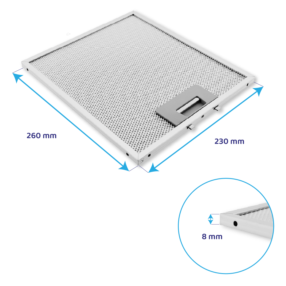 Koolstoffilter (2St.) + Metaalfilter (2St.) geschikt voor Brandt AD1070X