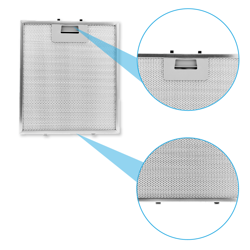 Koolstoffilter (2St.) + Metaalfilter (2St.) geschikt voor Brandt AD1070X