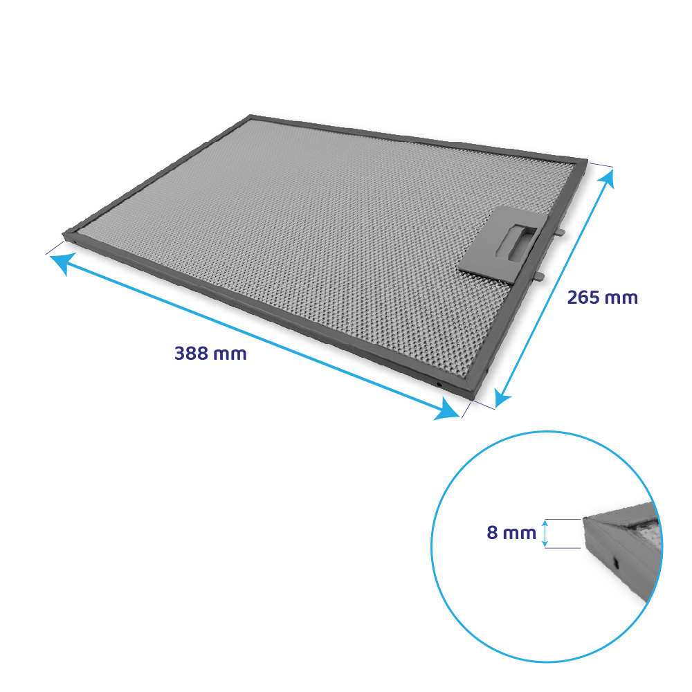 Bosch Metaalfilter 388x265x8mm 742967 / 00742967