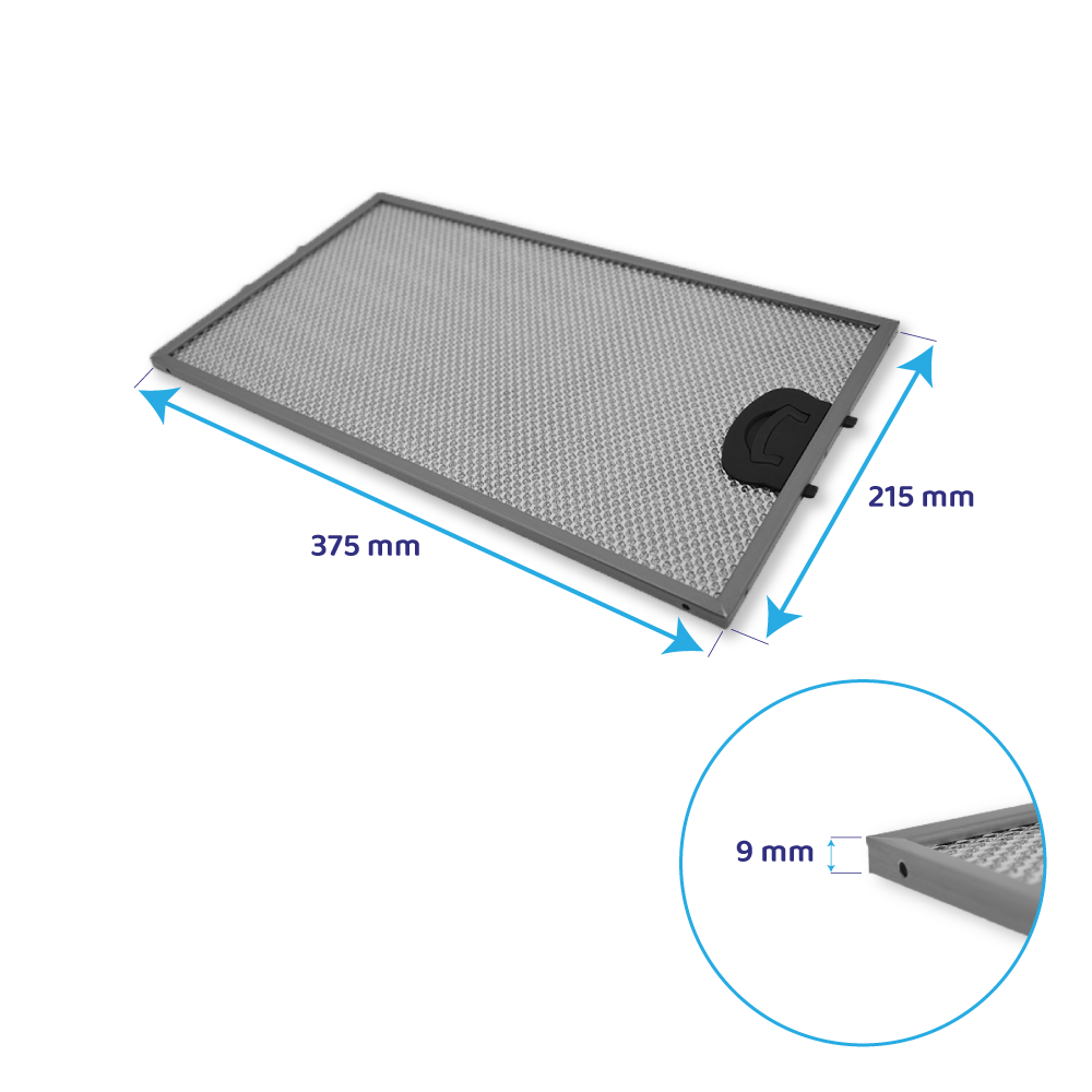Sauter Metaalfilter 375x215mm 74X5757