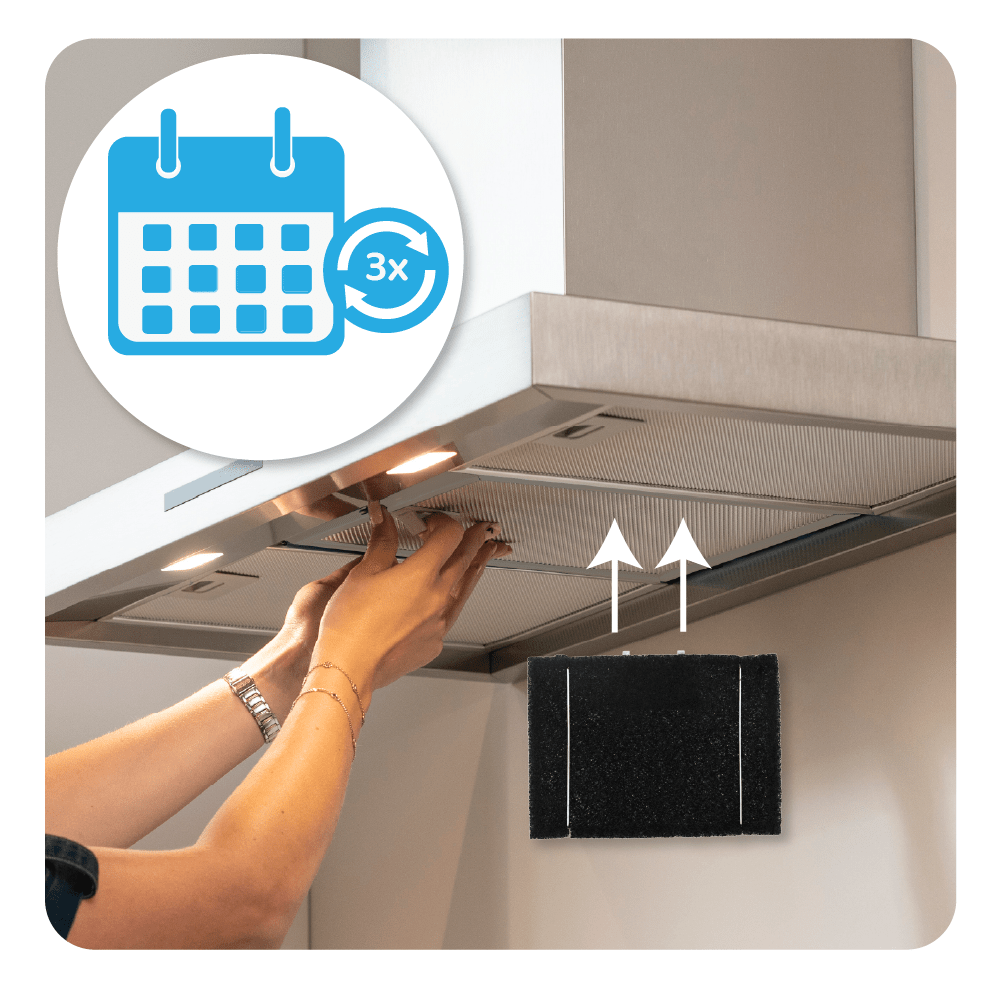 Electrolux Metaalfilter met Koolstoffilter 234x170mm  077F2608A /  LFI514X
