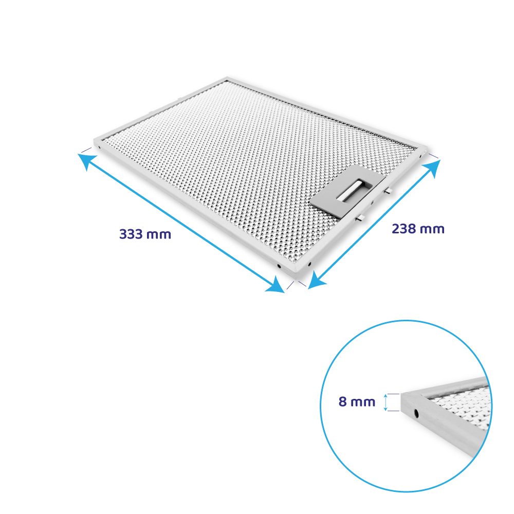 Fagor Metaalfilter 333x238mm 87X6378