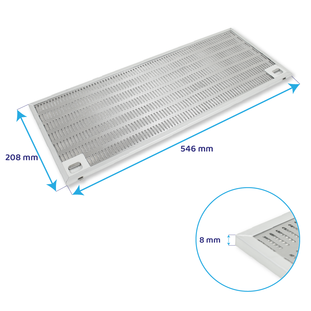 Teka Metaalfilter 546x208mm 89230624