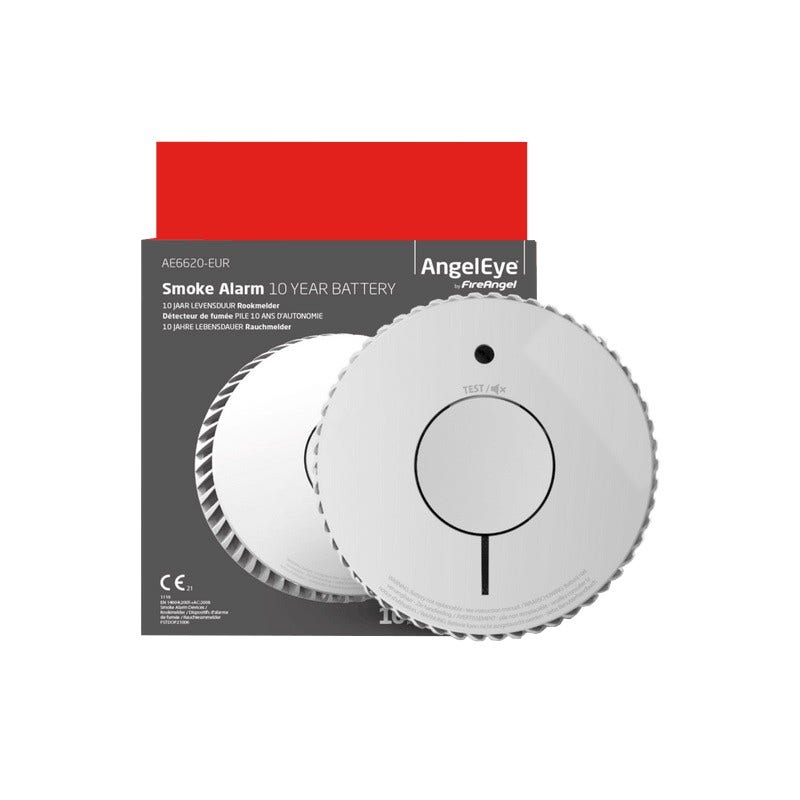 AngelEye Rookmelder AE-6620-EUR 10 jaar batterij
