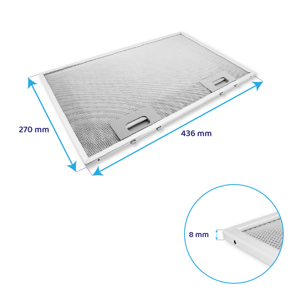 Airforce Metaalfilter 270x436mm AFGF25SC