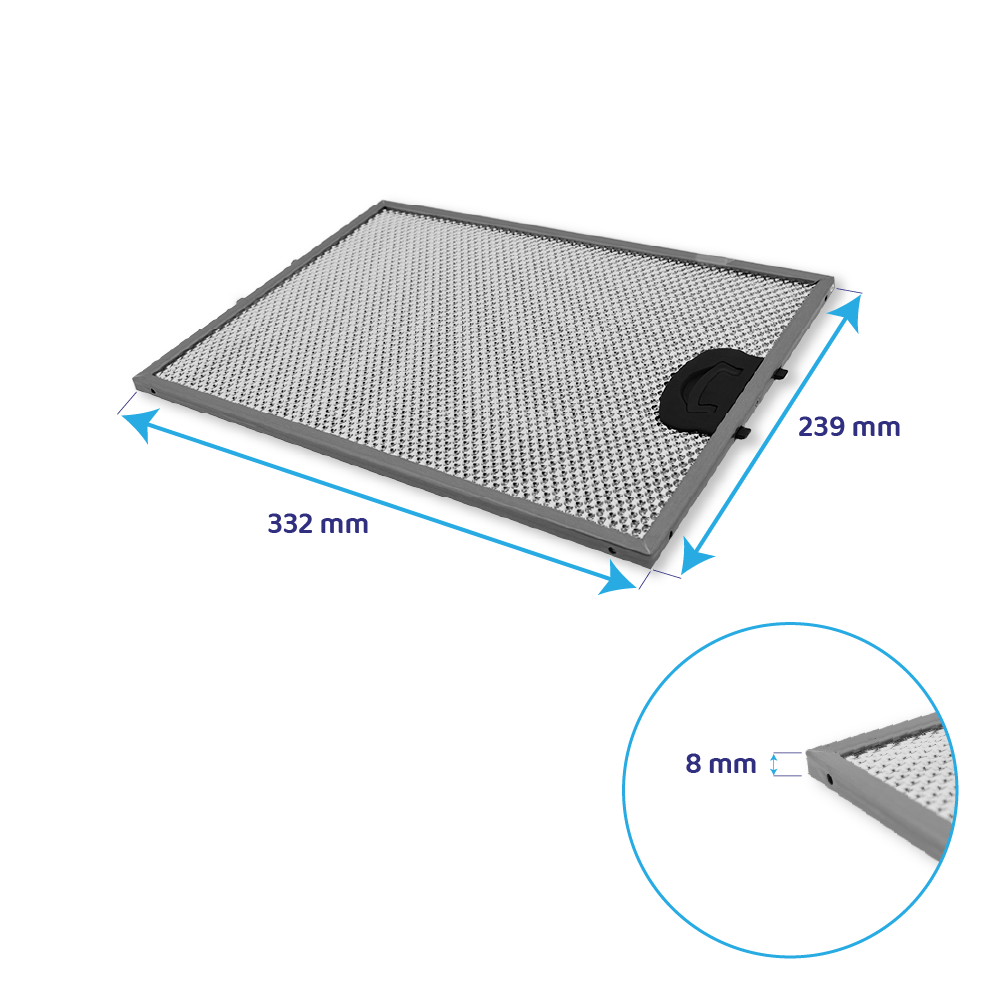 Sauter Metaalfilter 332x239mm AS6018607