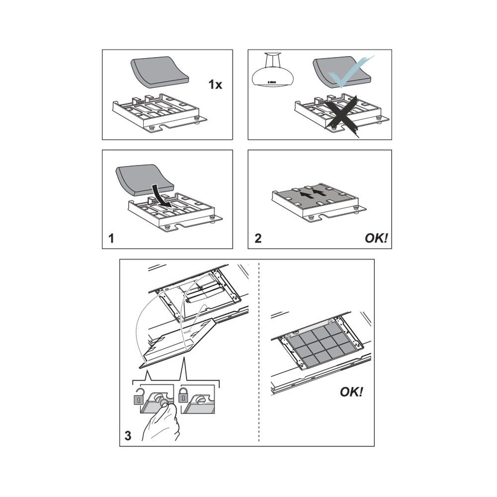 Longlife Koolstoffilter geschikt voor Ikea NYTTIG FIL 559 / 900.279.72