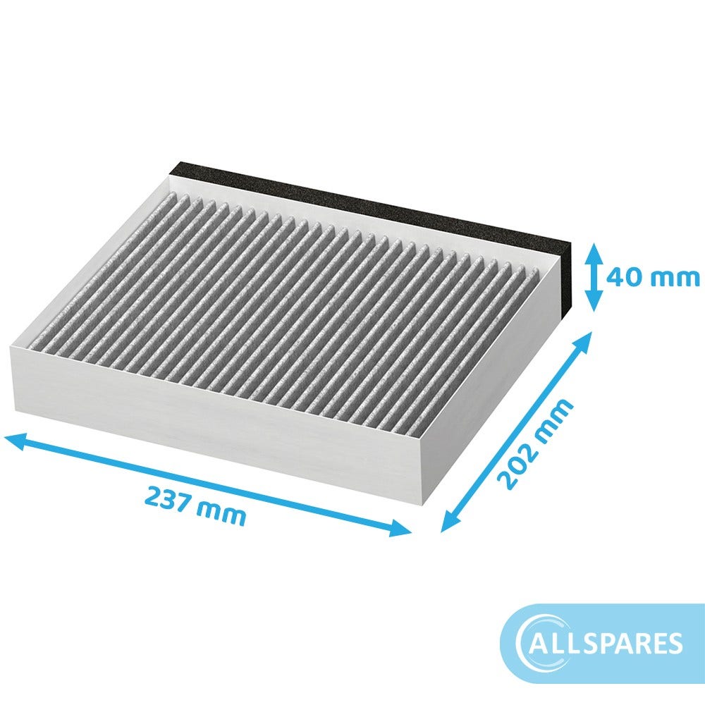 CleanAir Koolstoffilter geschikt voor Blaupunkt 11049701