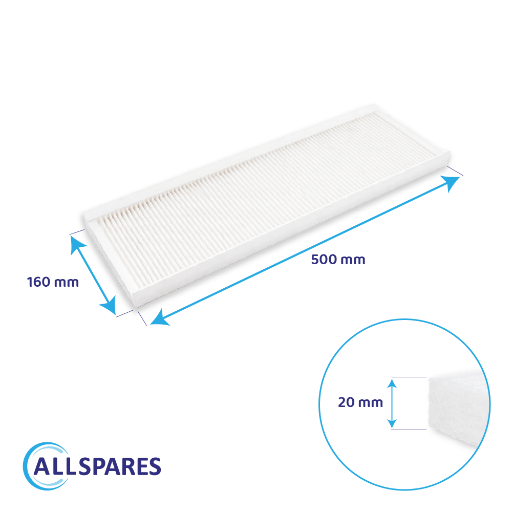 Filter F7/G4 geschikt voor Zehnder ComfoAir Q350 / Q450 / Q600 (2st.)