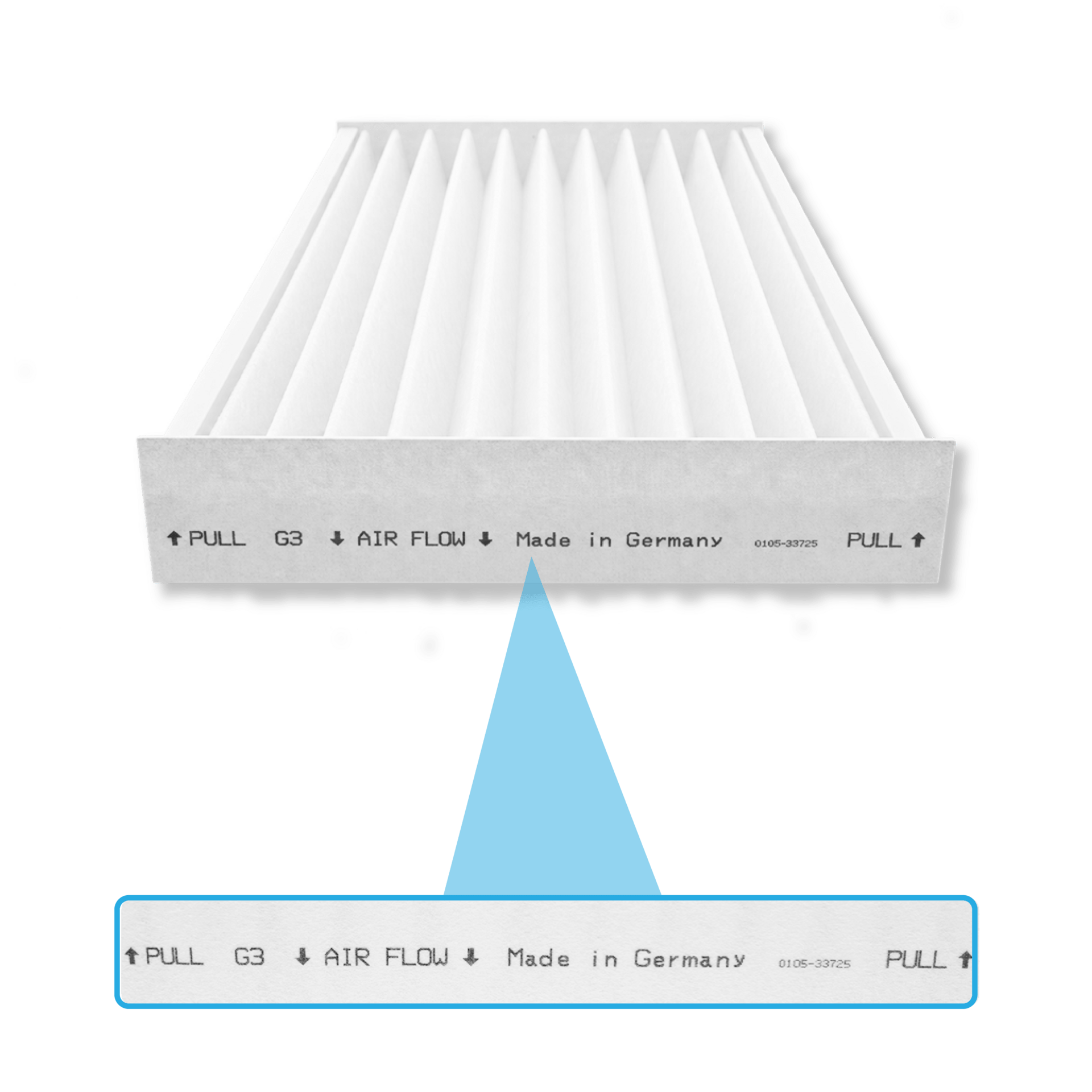 Filter G3 geschikt voor Zehnder ISO Defroster DN160