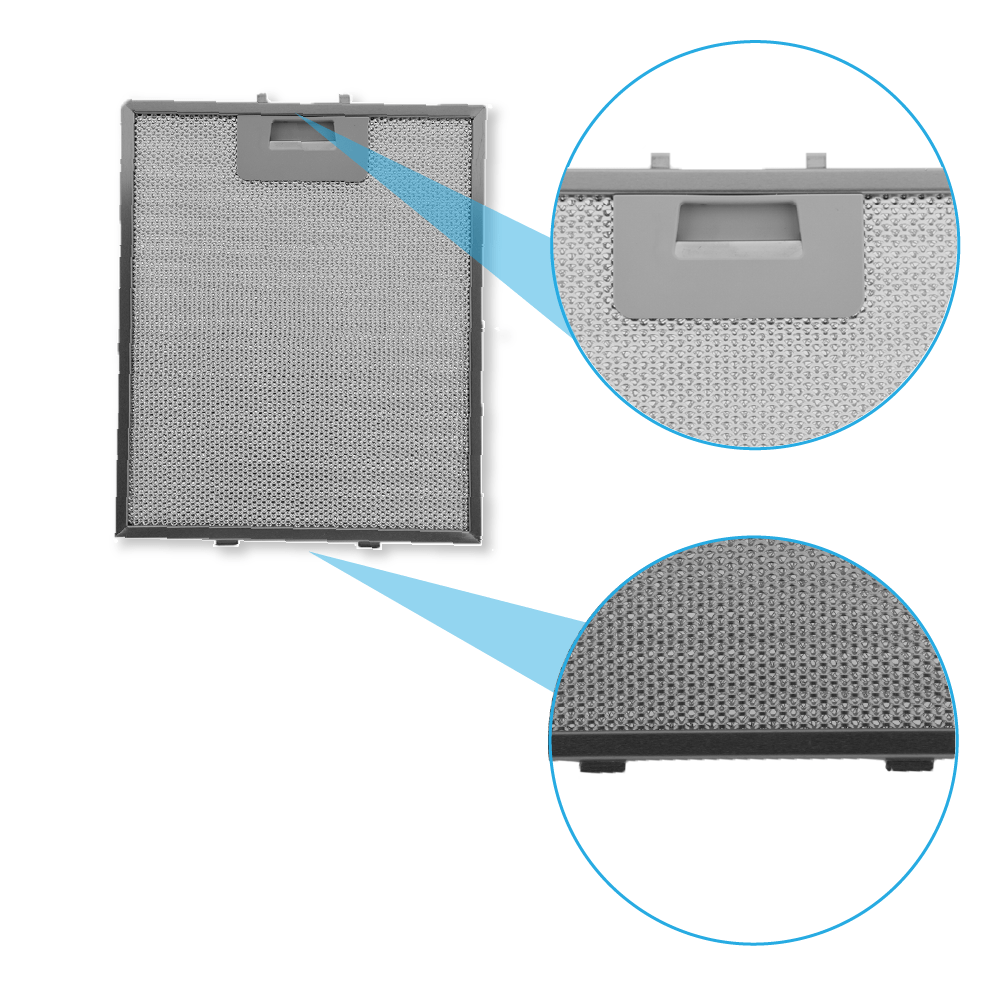 Metaalfilter 276x231mm geschikt voor Electrolux 4055101671