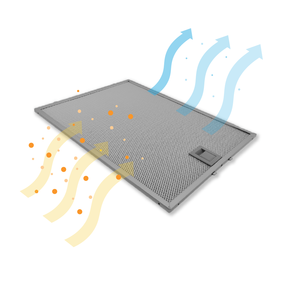 Metaalfilter 358x265mm geschikt voor Neff 703451 / 00703451