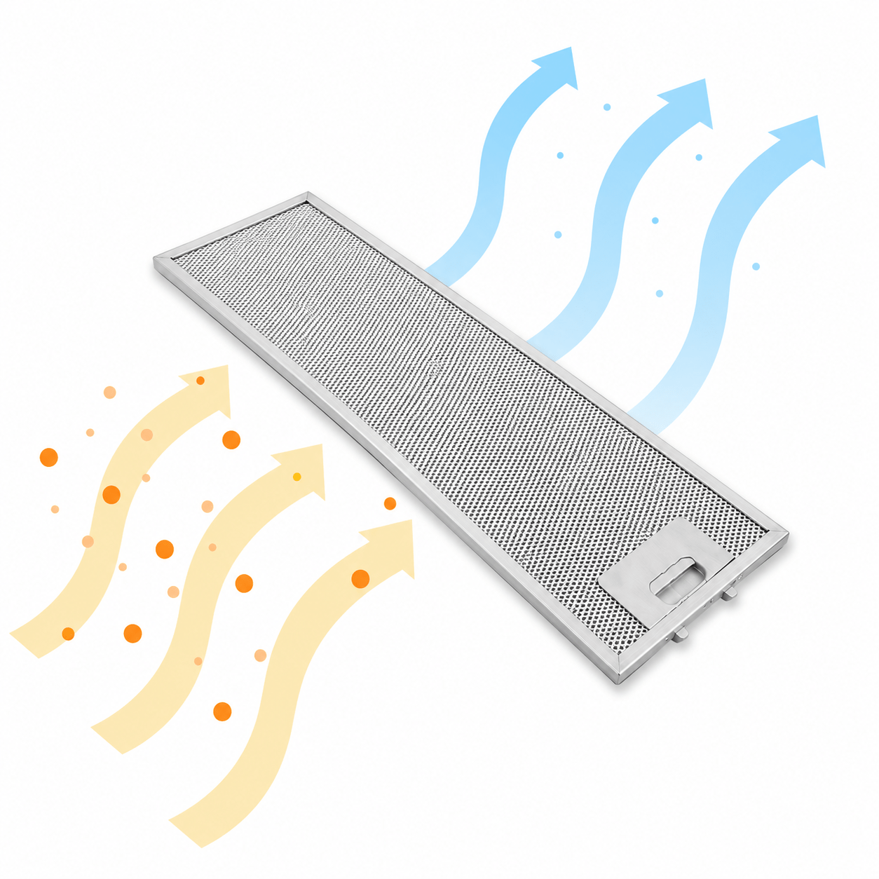 AllSpares Metaalfilter 532x176x9mm 481248058305 / GF023B