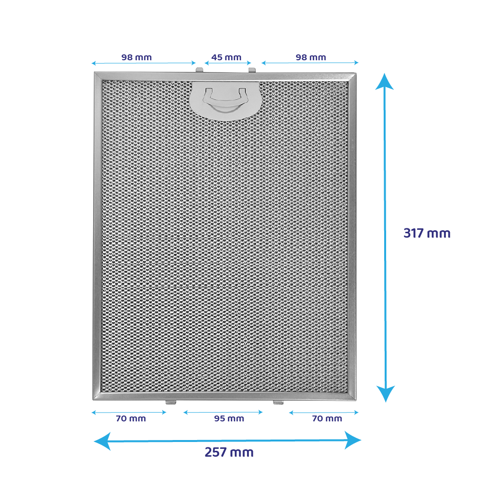 Pelgrim Metaalfilter 317x257x7mm 181471