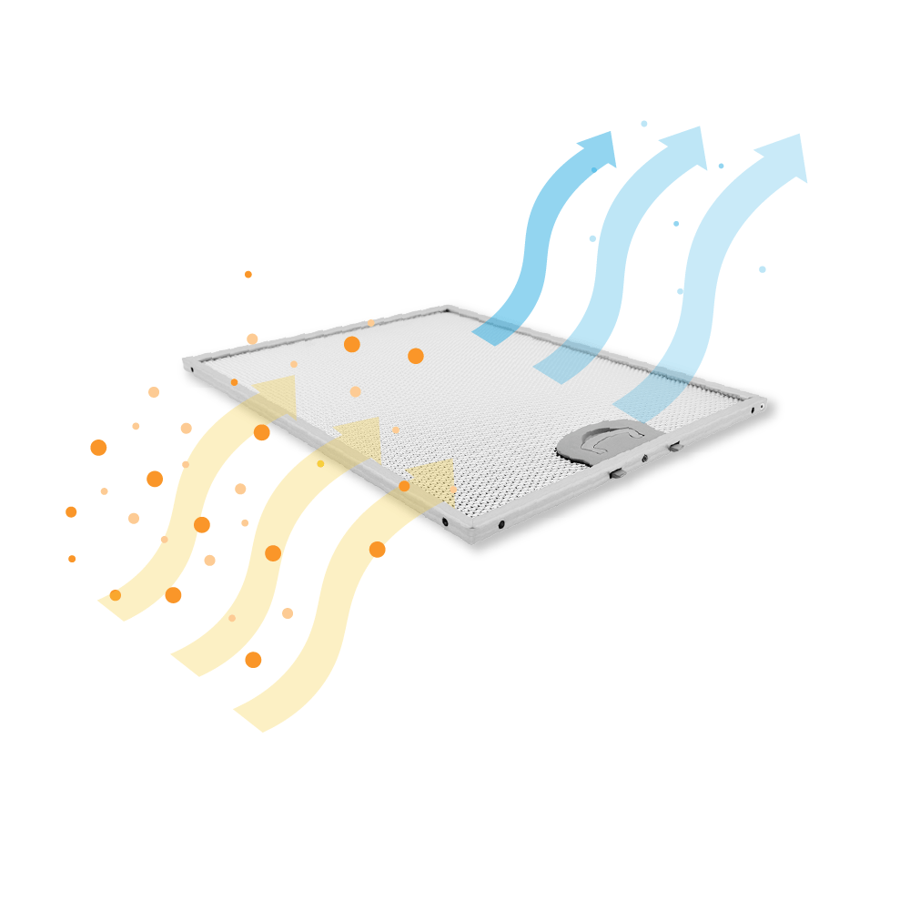 Metaalfilter 317x257mm geschikt voor Samsung DG81-00415A