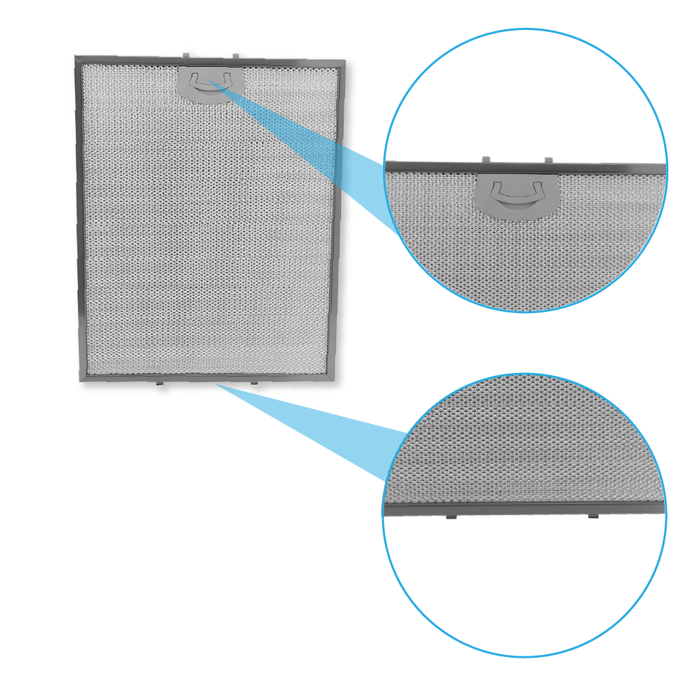 Metaalfilter 352x284mm geschikt voor Glem XHD57 / XHD760