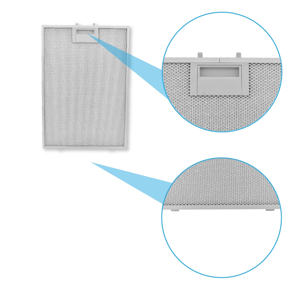Metaalfilter 378x265mm geschikt voor Viva 11025757 / 11022929
