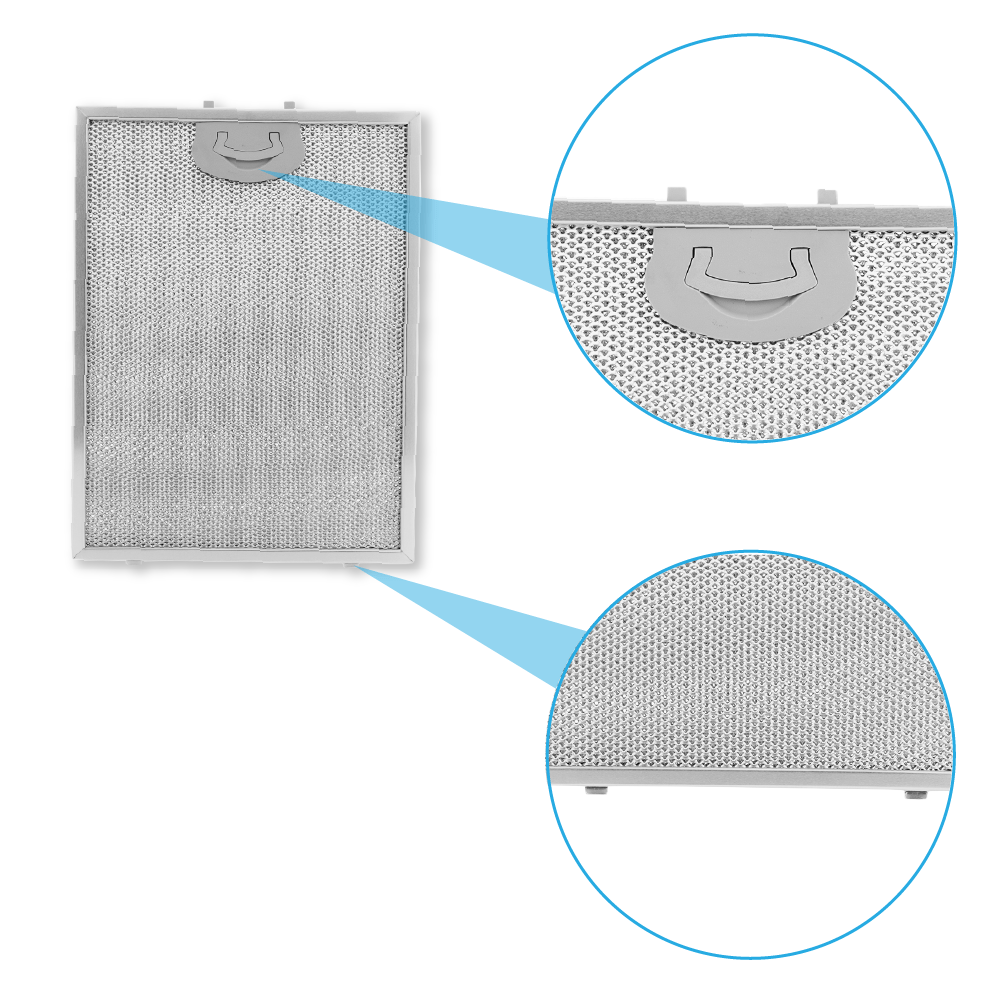 Metaalfilter 290x220mm geschikt voor Airone ACFMAA9X22X29MC000
