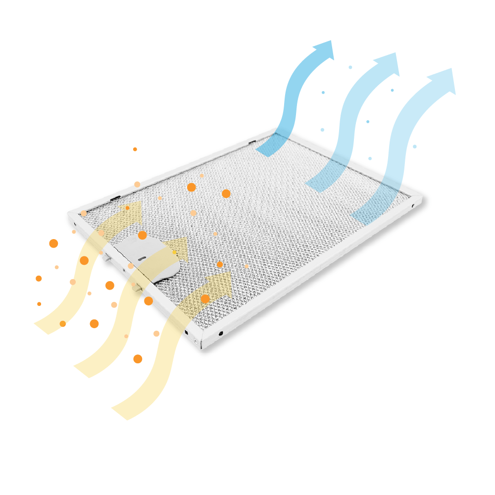 Metaalfilter 290x220mm geschikt voor Airone ACFMAA9X22X29MC000